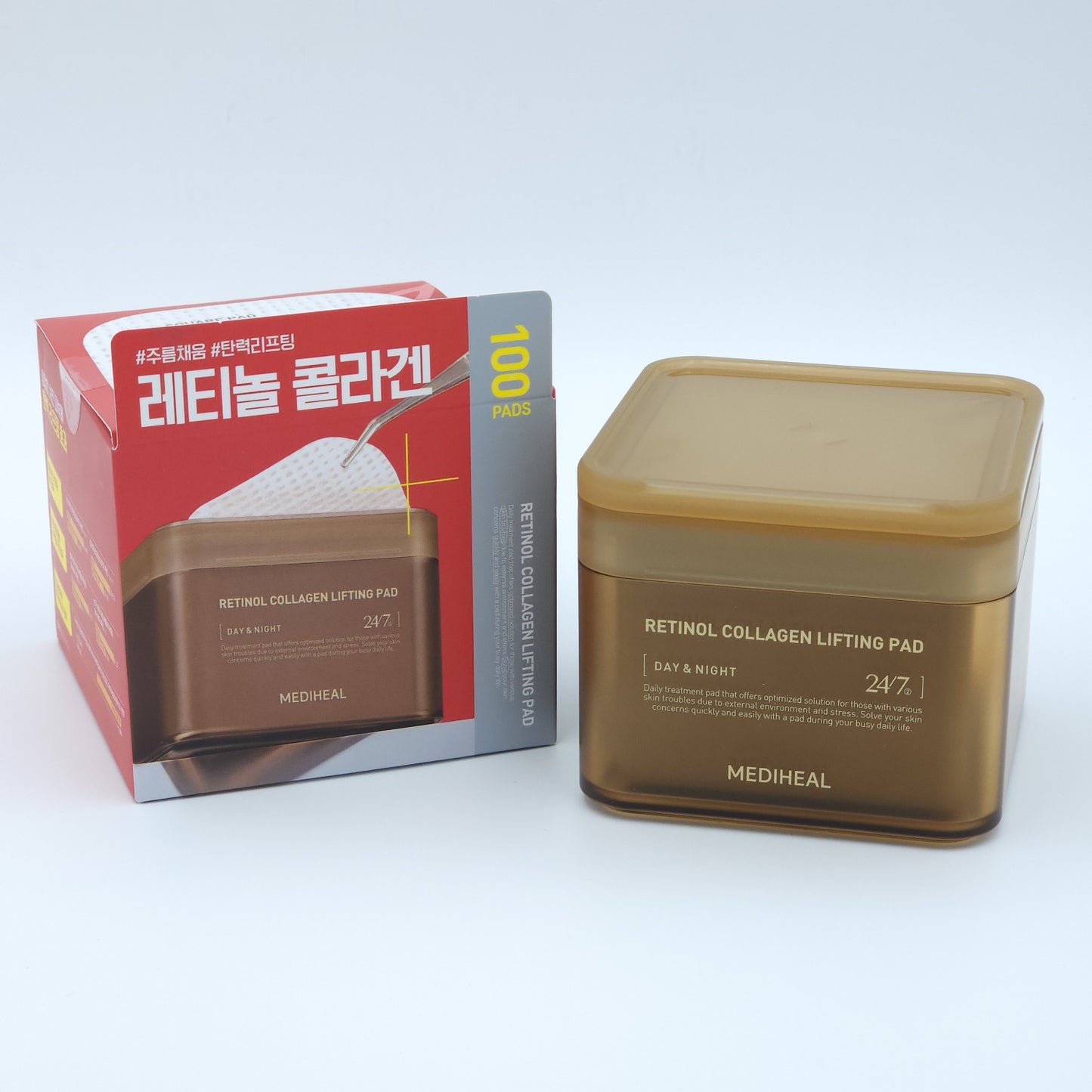 MEDIHEAL Retinol Collagen Lifting Pad 100 Pads 180ml Firming Moisture