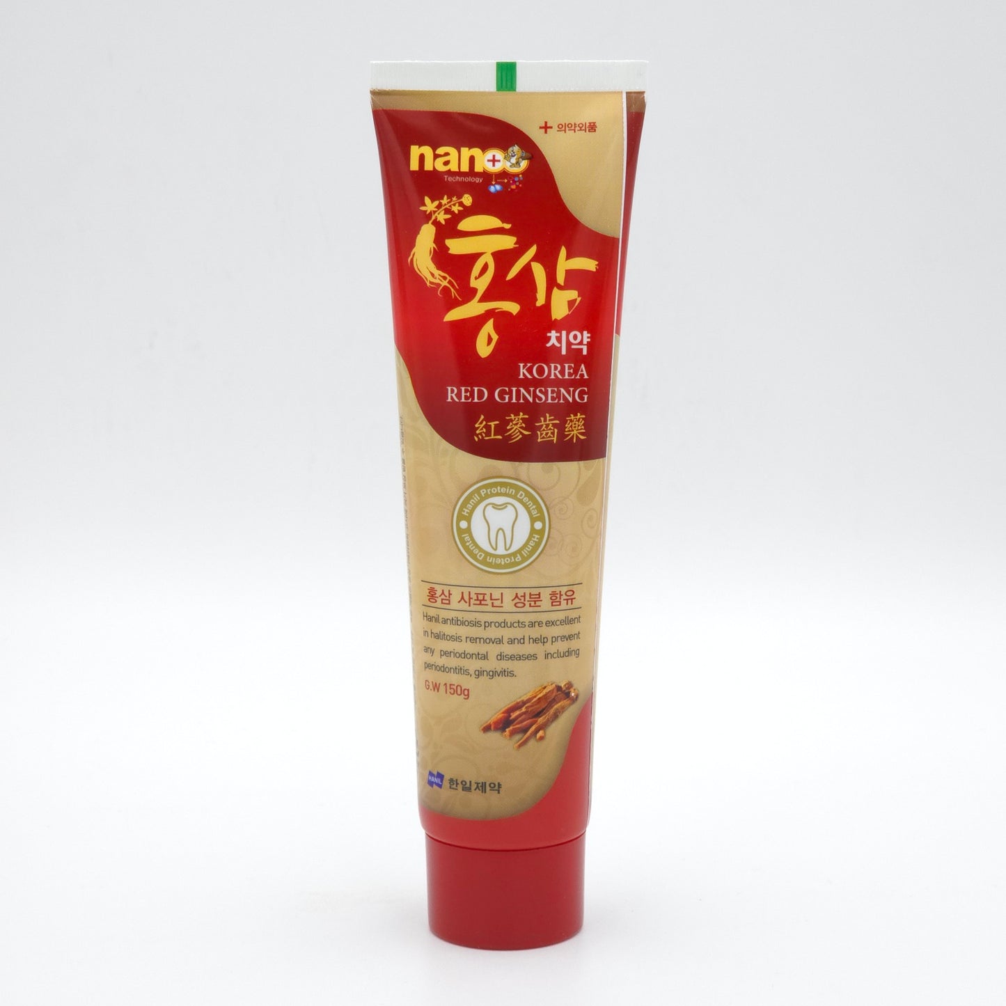 HANIL Korean Red Ginseng Toothpaste 150g x 2ea Herbal Mint Oral Care