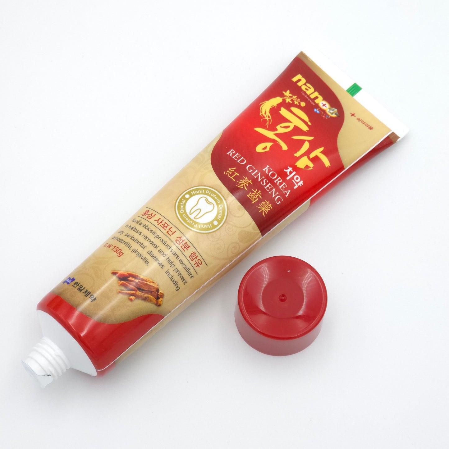 HANIL Korean Red Ginseng Toothpaste 150g x 2ea Herbal Mint Oral Care