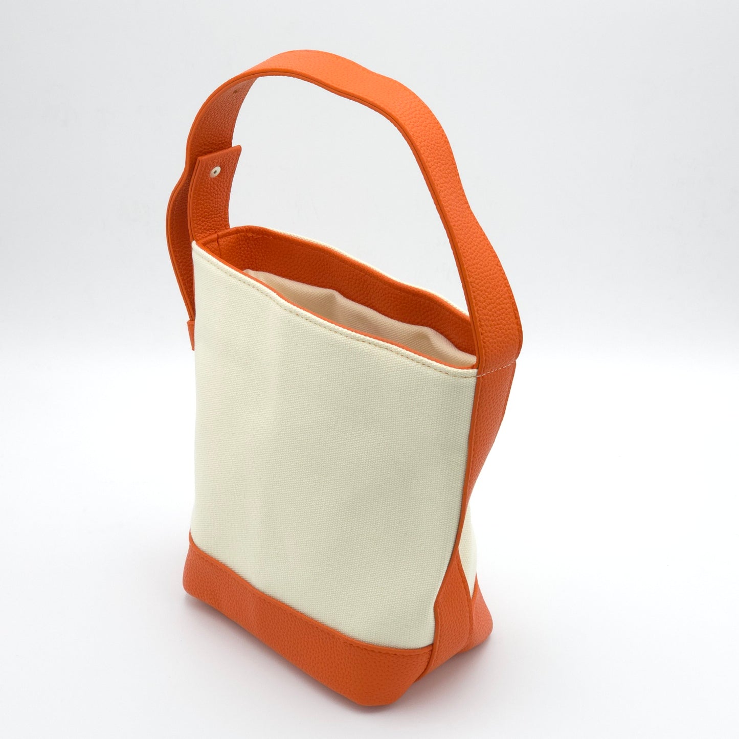 Sulwhasoo Bucket Bag Canvas Mini Handbag Ivory Orange Drawstring Bag