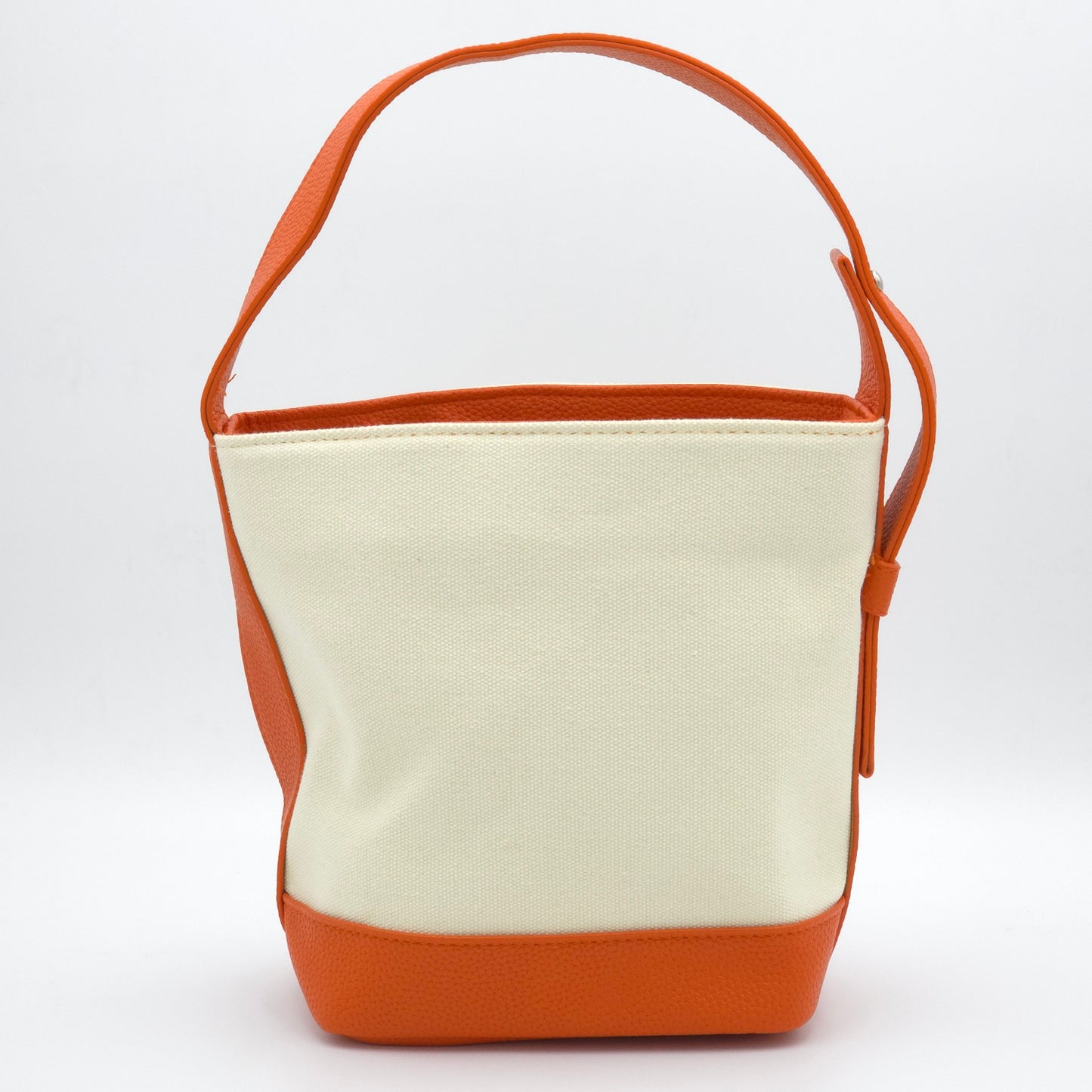 Sulwhasoo Bucket Bag Canvas Mini Handbag Ivory Orange Drawstring Bag