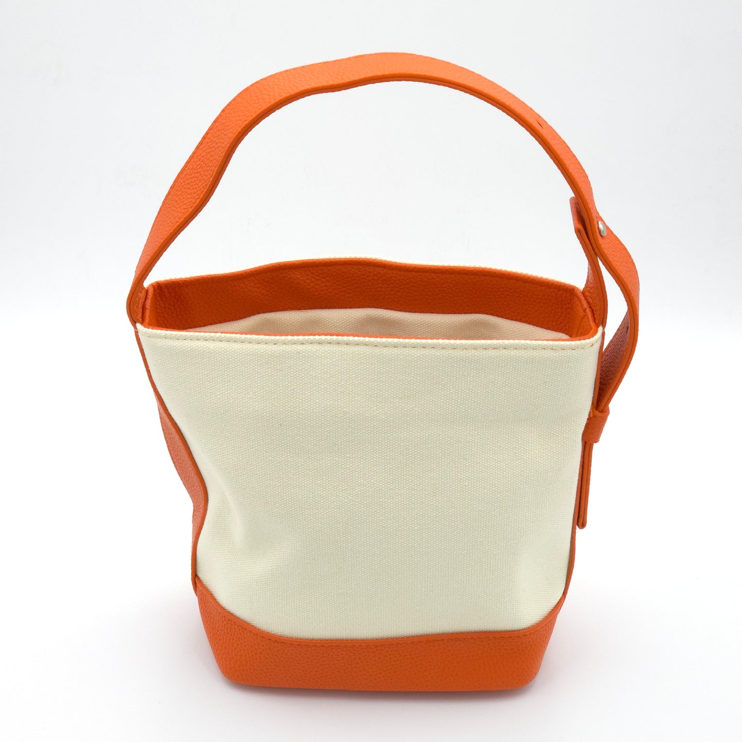 Sulwhasoo Bucket Bag Canvas Mini Handbag Ivory Orange Drawstring Bag