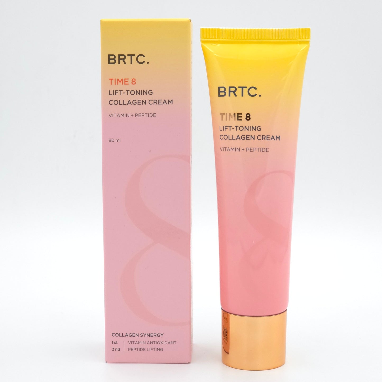 BRTC Time 8 Lift-Toning Collagen Cream 80ml Vitamin + Peptide Moisturizing Cream
