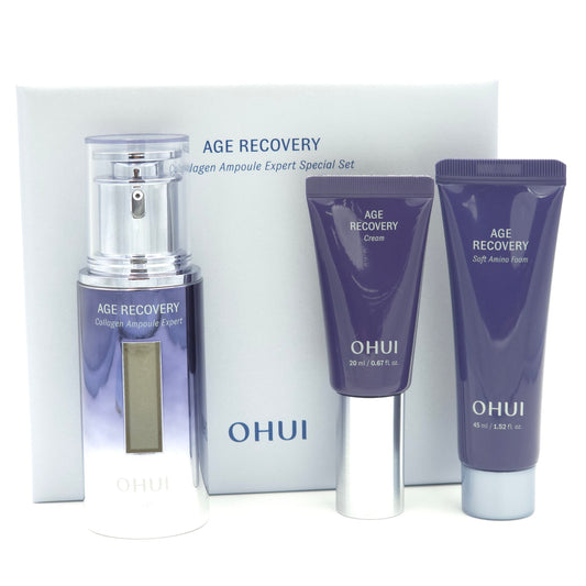 OHUI Age Recovery Collagen Ampoule Expert Special Set Anti Aging Skincare Set