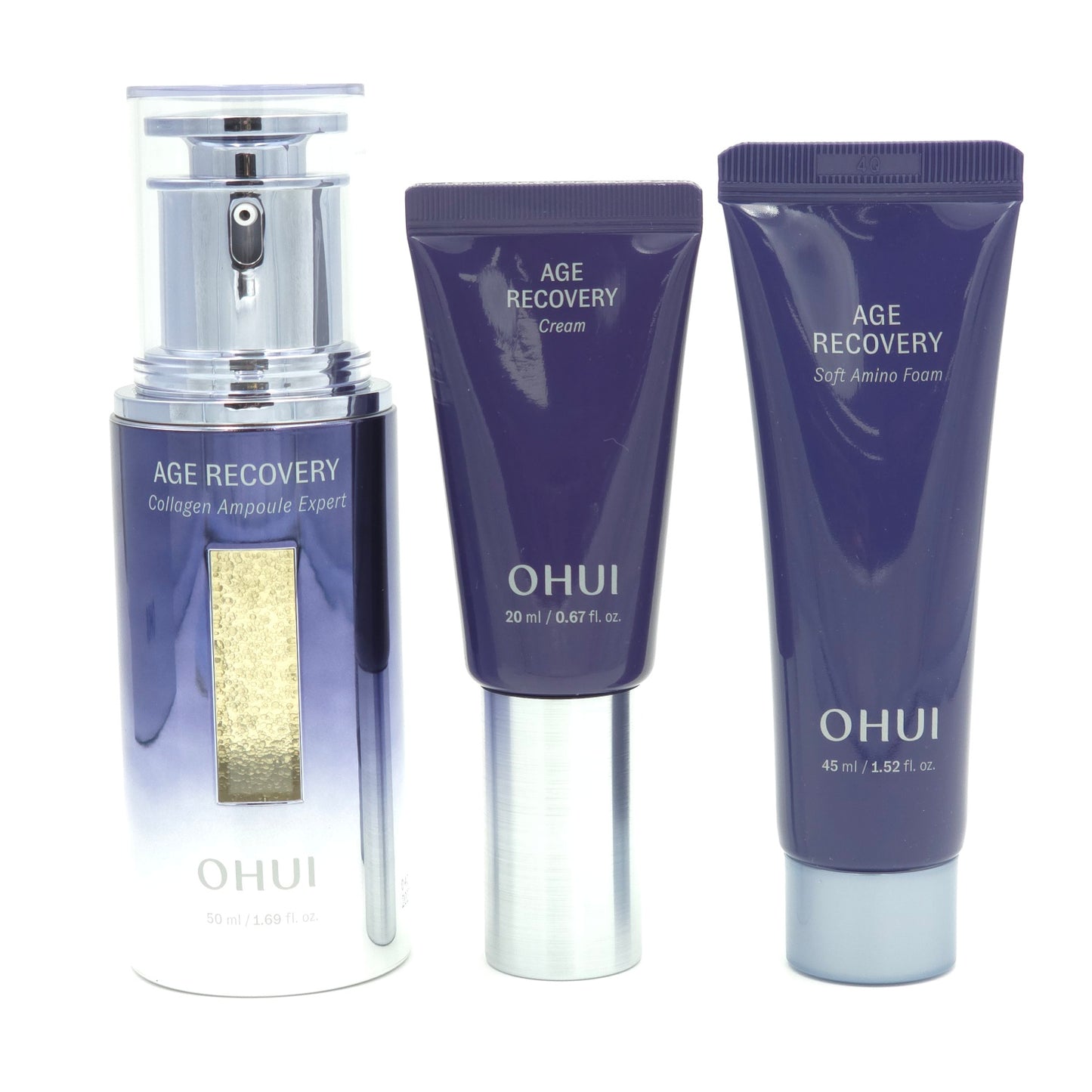 OHUI Age Recovery Collagen Ampoule Expert Special Set Anti Aging Skincare Set