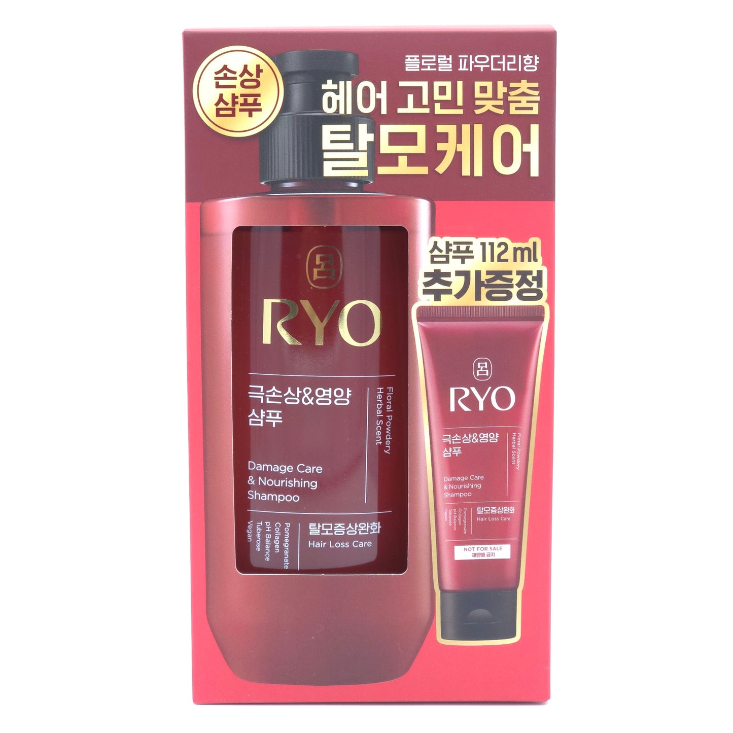 RYO Damage Care & Nourishing Shampoo Set 480ml + 112ml Hair Loss Care