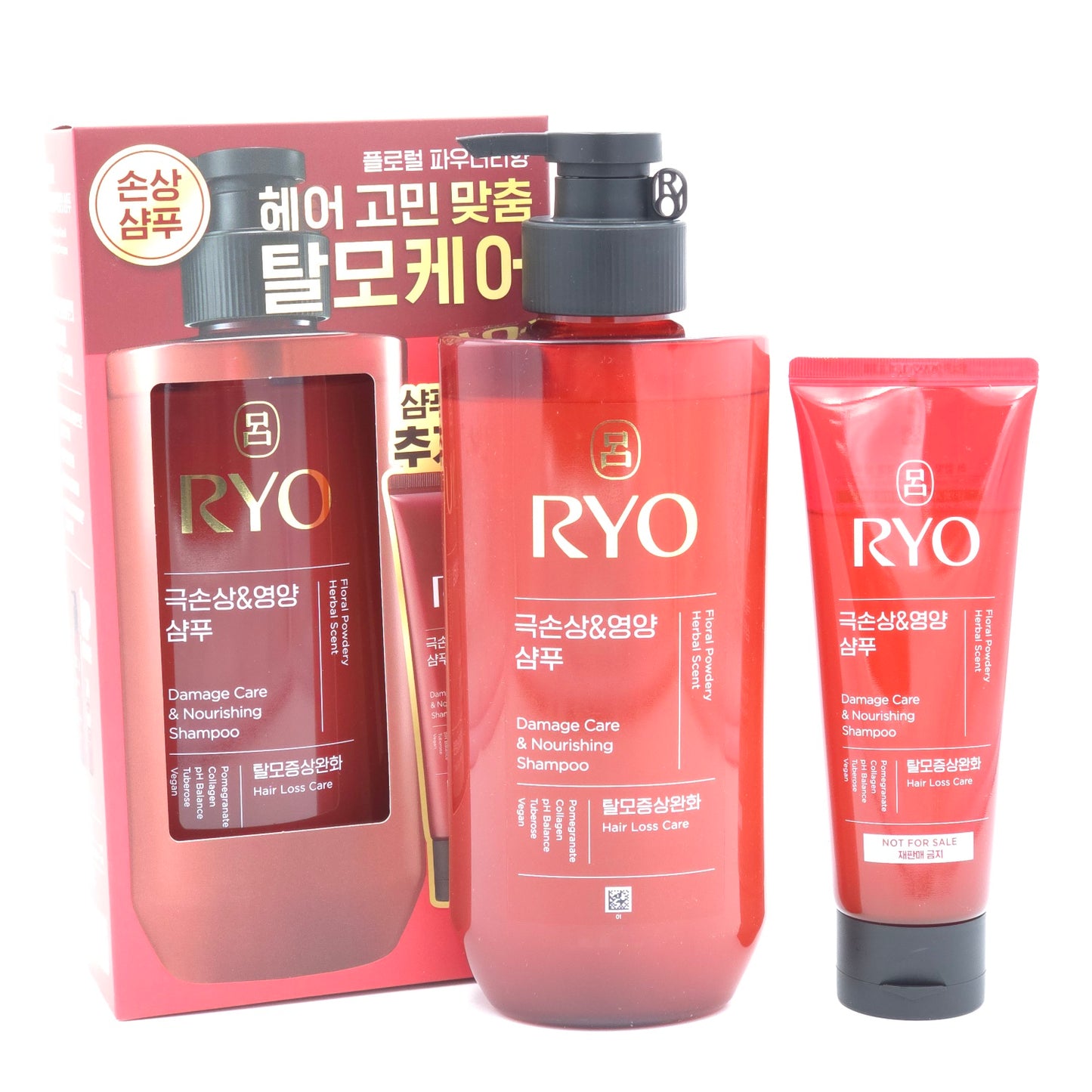 RYO Damage Care & Nourishing Shampoo Set 480ml + 112ml Hair Loss Care