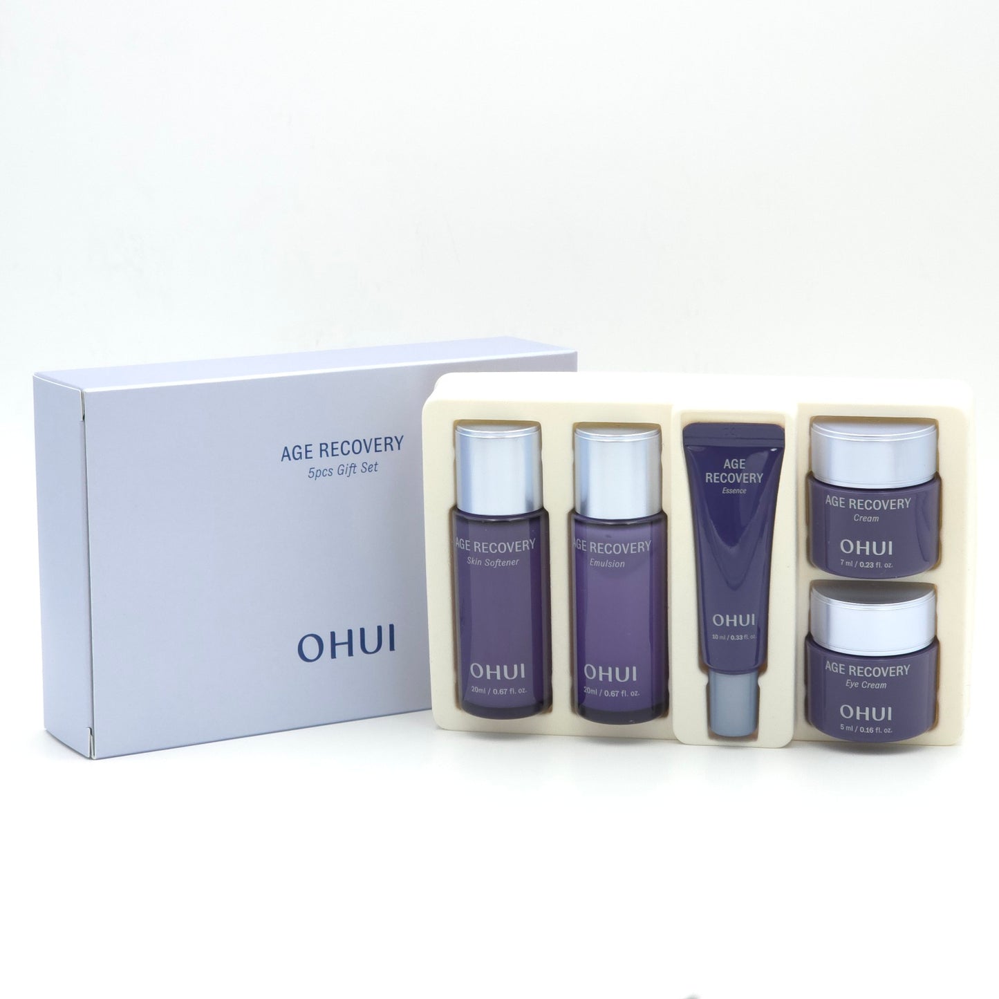 O HUI Age Recovery 5pcs Gift Set Anti Wrinkle Cream Emulsion Toner K-Beauty