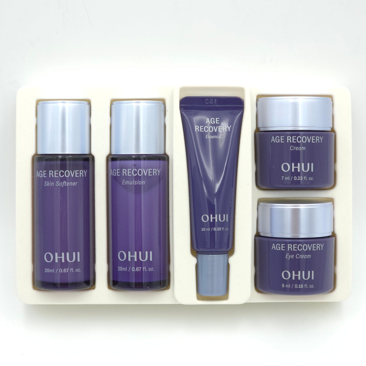 O HUI Age Recovery 5pcs Gift Set Anti Wrinkle Cream Emulsion Toner K-Beauty