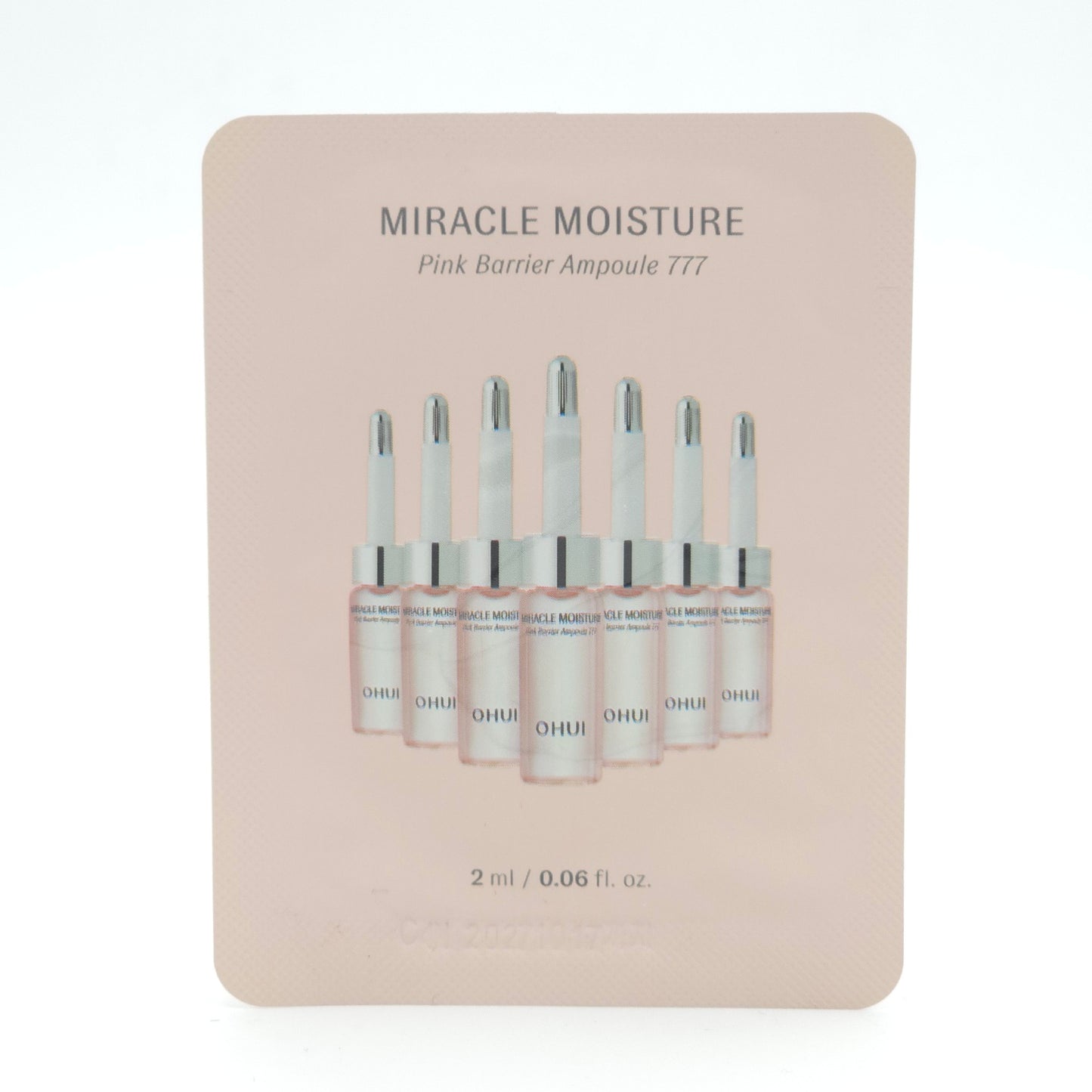 O HUI Miracle Moisture Pink Barrier Ampoule 777 2ml x 60pcs Hydrating Barrier Care