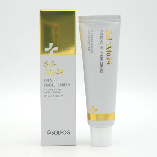 SOLFOG SoL-Ato24 Calming Moisture Cream 50ml Anti Itching Dry Skin K-Beauty