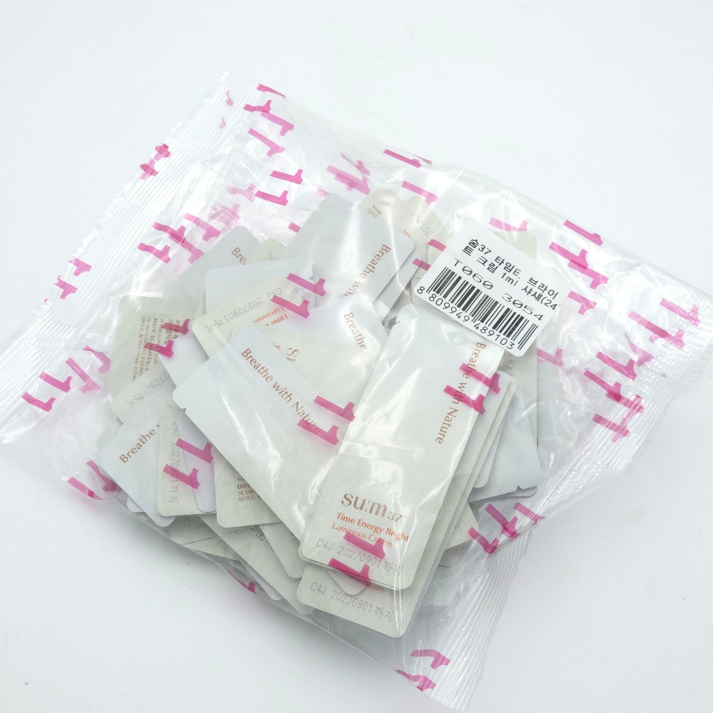 SU:M37 Time Energy Bright Luminous Cream 1ml x 60pcs Brightening Moisturizing
