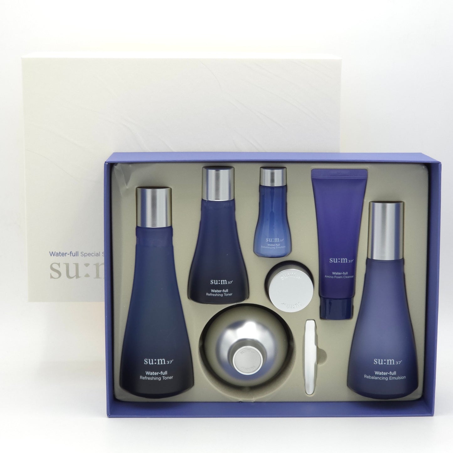 SU:M37 Water-Full 3pcs Special Set 8 Items Deep Hydration Soothing Care