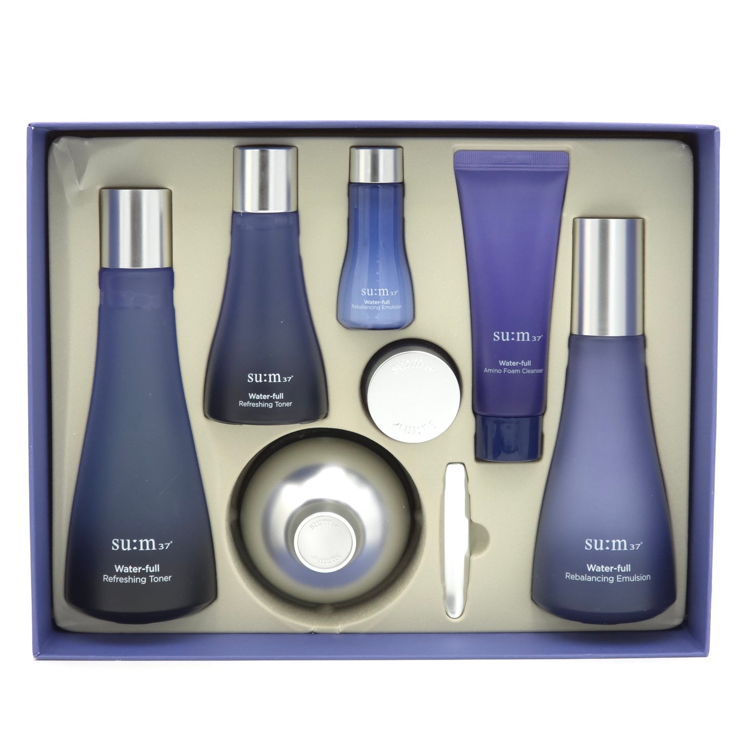 SU:M37 Water-Full 3pcs Special Set 8 Items Deep Hydration Soothing Care