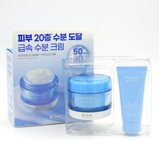 BIOHEAL BOH Hyalcell TM Hydra Cream Set 50ml + 30ml Moisturizing K-Beauty