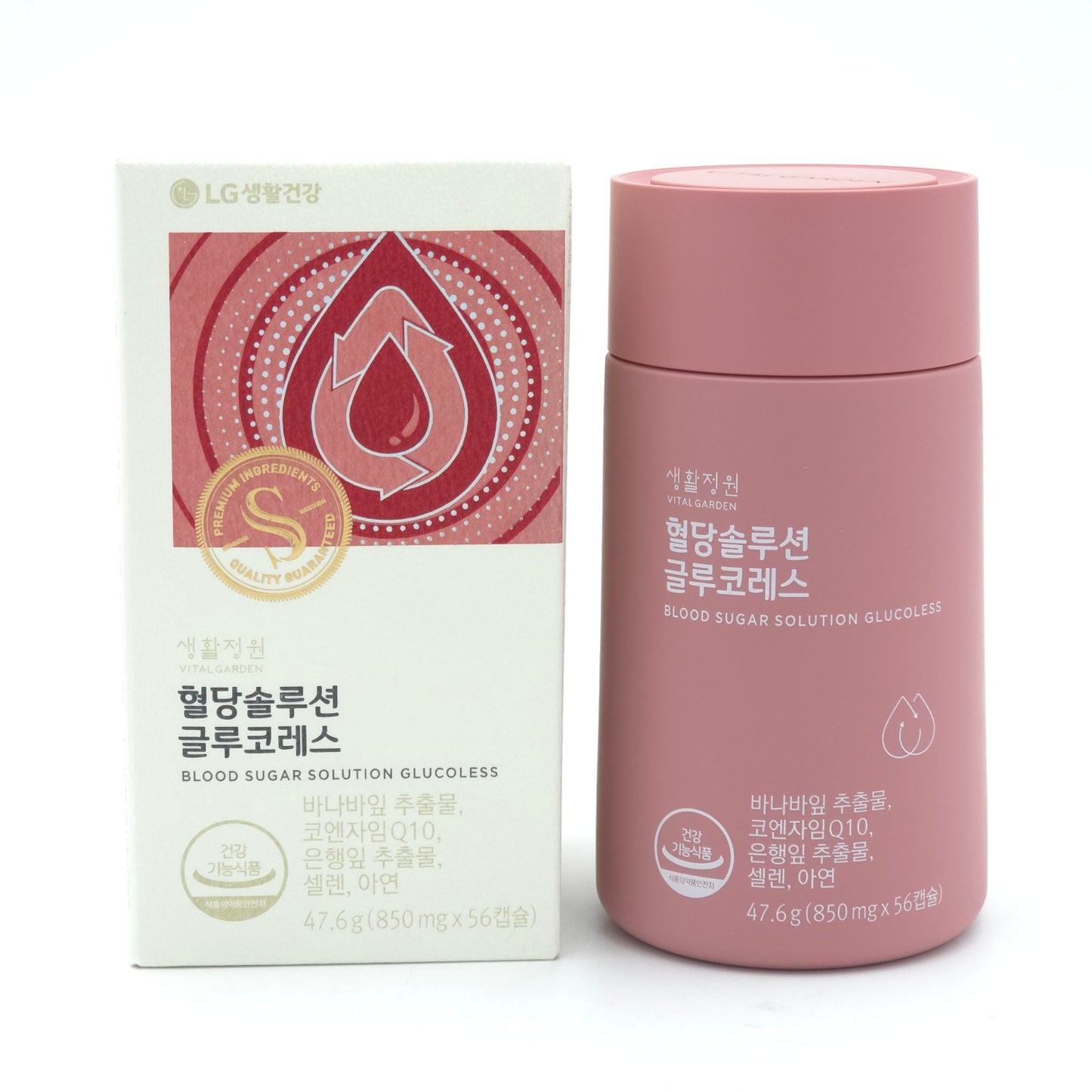 LG Vital Garden Blood Sugar Solution Glucoless 850mg x 56 Capsule K-Beauty