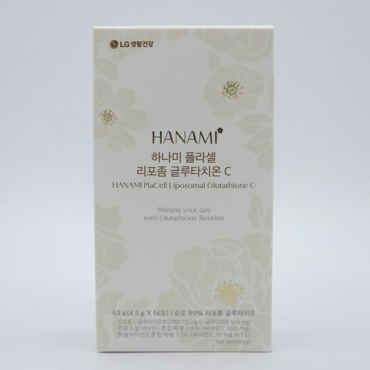 HANAMI PlaCell Liposomal Glutathione C 4.5g x 14 Sticks