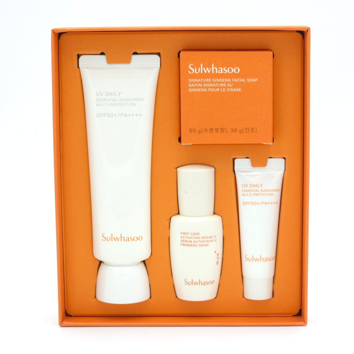 Sulwhasoo UV Daily Essential Sunscreen Set 4 Items SPF50 PA++++ K-Beauty