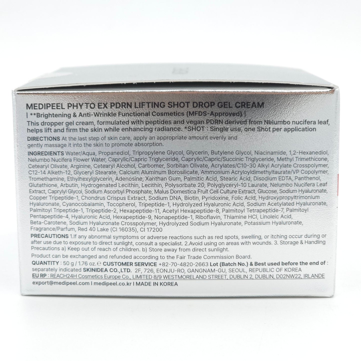 Medi Peel Phyto EX PDRN Lifting Shot Drop Gel Cream 50g Lift Firm Glow K-Beauty