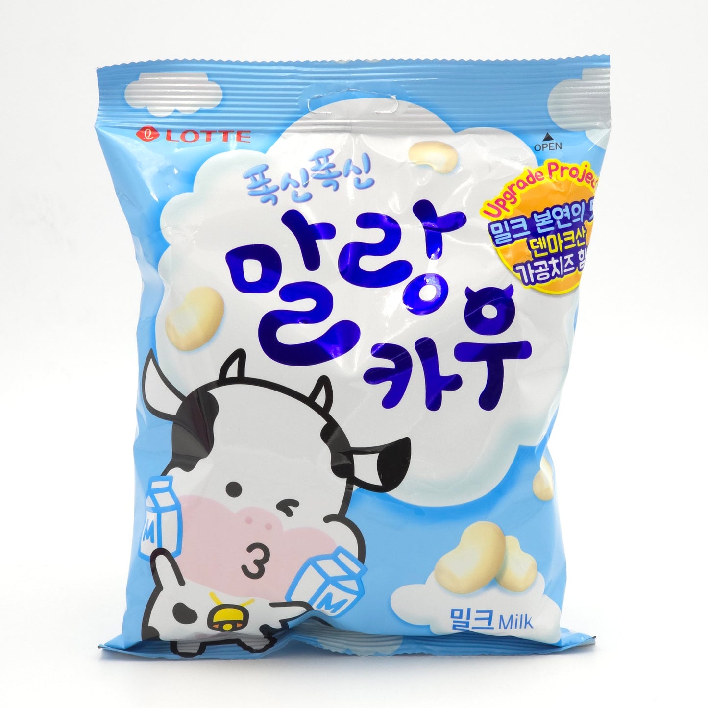 LOTTE Fluffy Candy Malang Cow Milk 158g K-Food