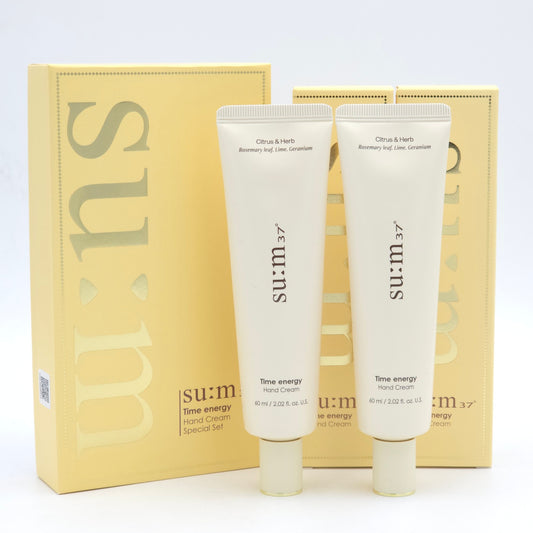SU:M37 Time Energy Hand Cream Special Set 60ml x 2ea Moisturizing