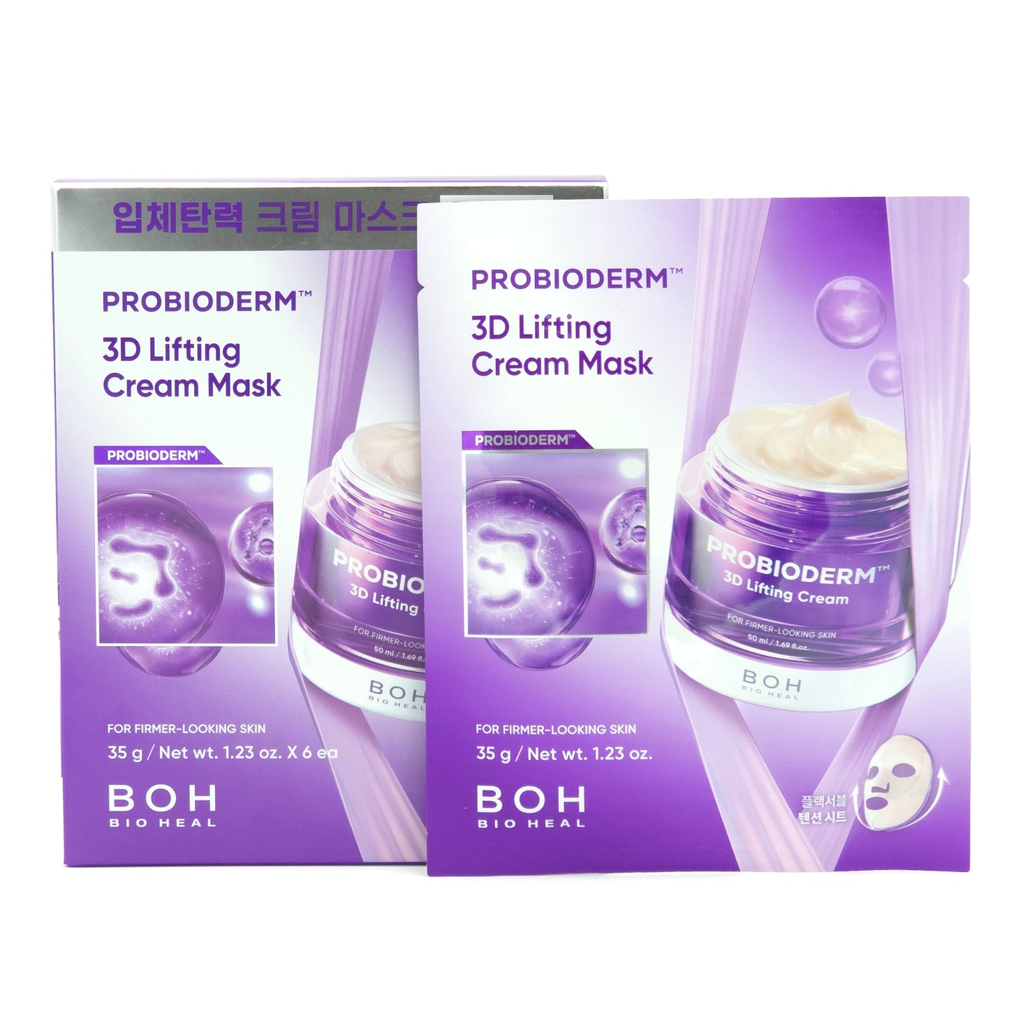 BIOHEAL BOH Probioderm 3D Lifting Cream Mask 35g x 6ea Elasticity K-Beauty