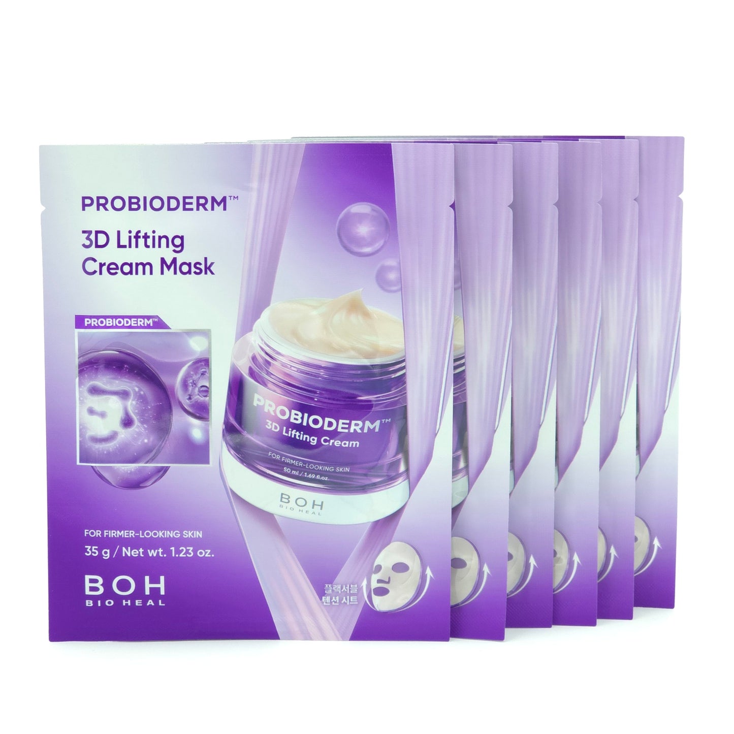 BIOHEAL BOH Probioderm 3D Lifting Cream Mask 35g x 6ea Elasticity K-Beauty