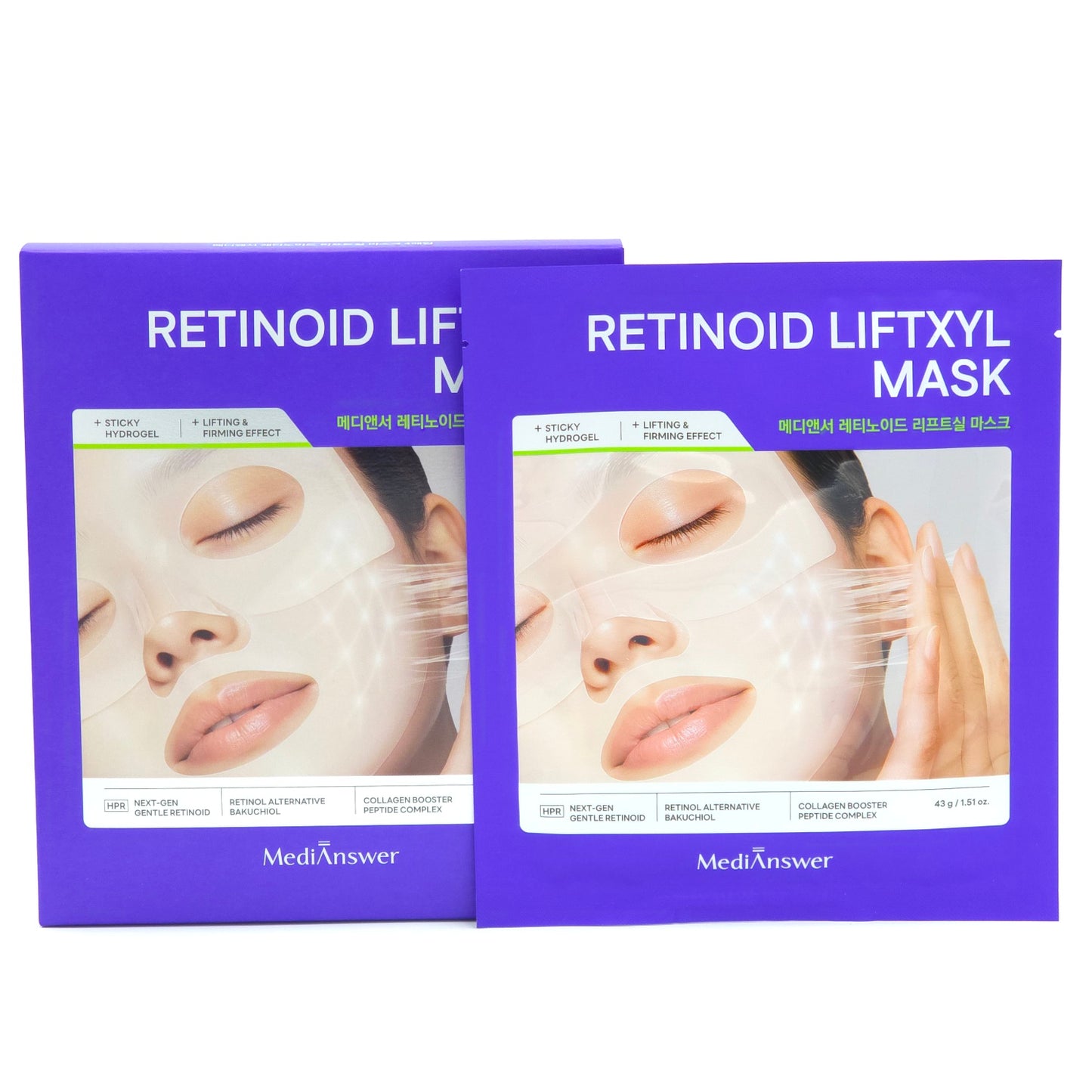 MediAnswer Retinoid Liftxyl Mask 43g x 4ea Lifting Firming