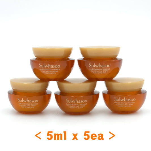 Sulwhasoo Concentrated Ginseng Rejuvenating Cream Perfecting Rich 5ml x 5ea