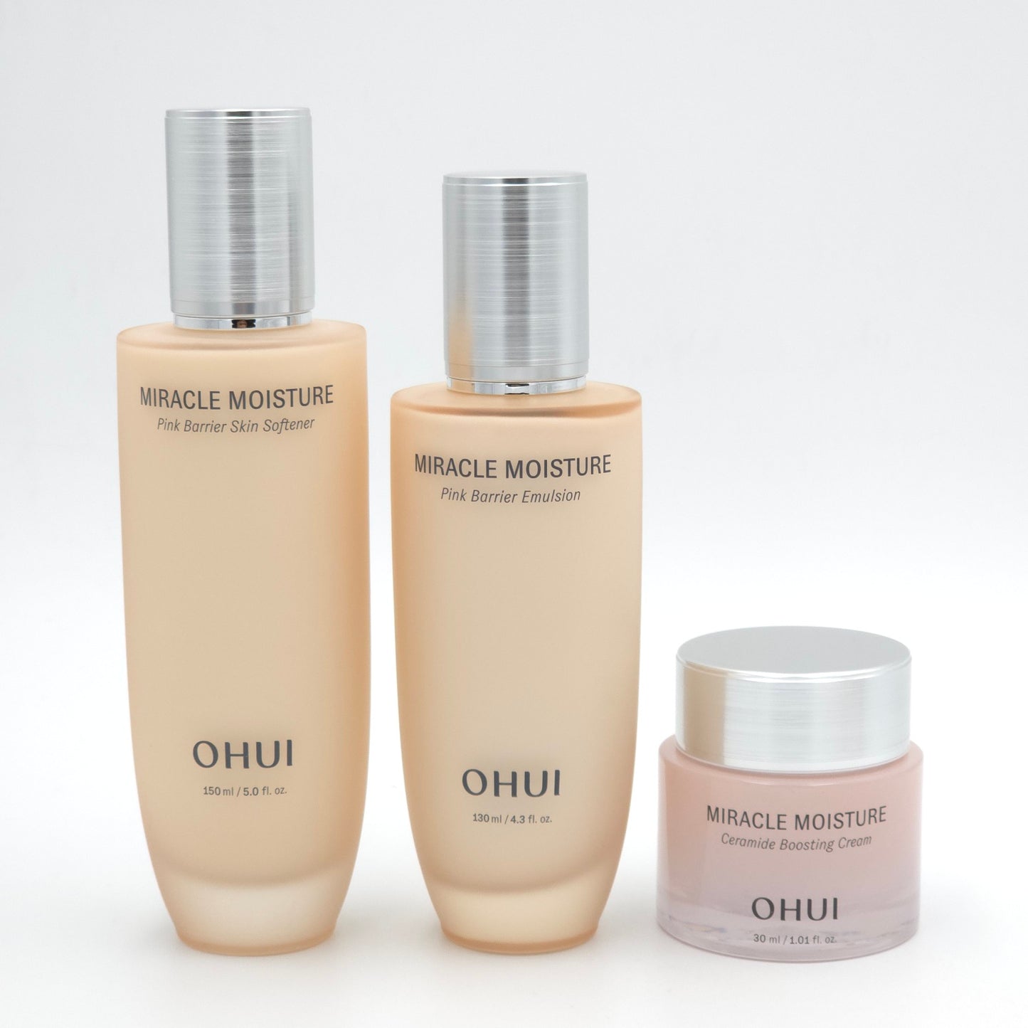 O HUI Miracle Moisture Pink Barrier 3pcs Special Set 7 Items Hydration K-Beauty