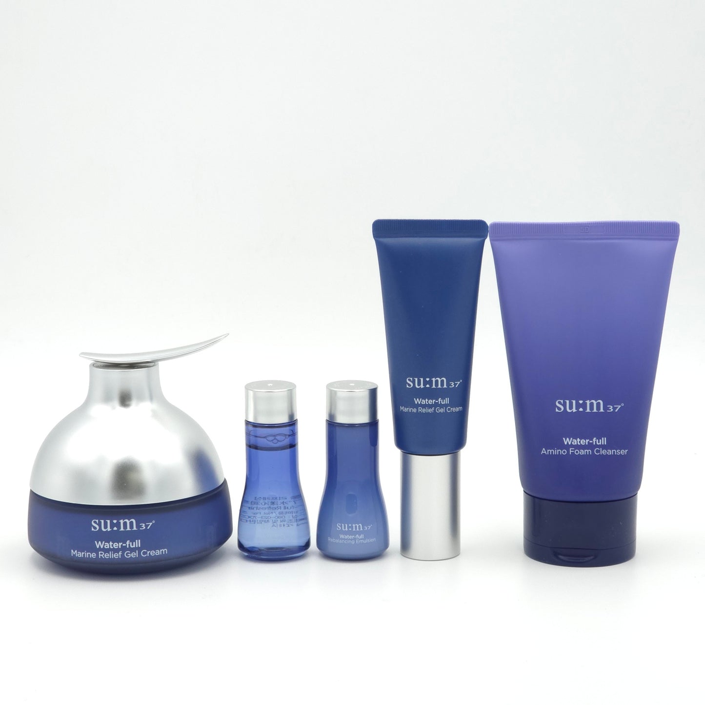 SU:M37 Water-full Marine Relief Gel Cream 120ml Special Set 5 Items K-Beauty