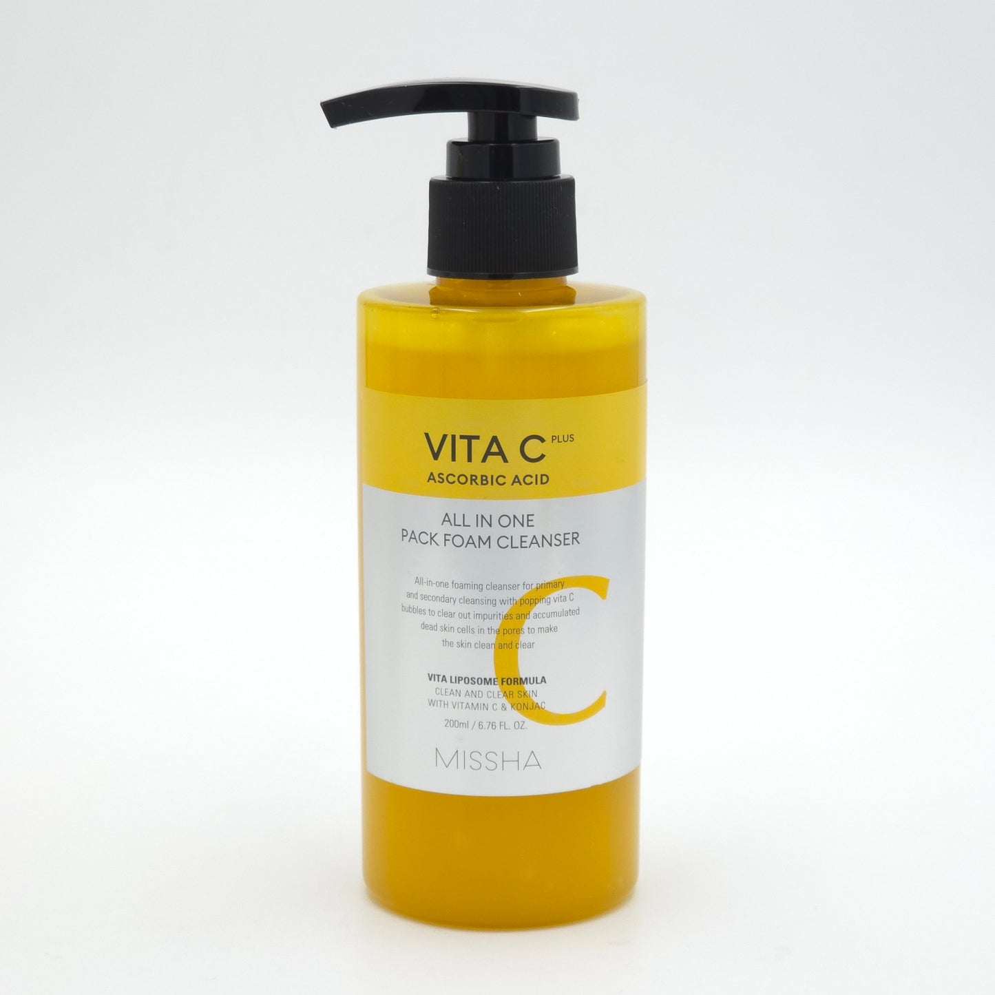 MISSHA Vita C Plus All In One Pack Foam Cleanser 200ml Ascorbic Acid K-Beauty