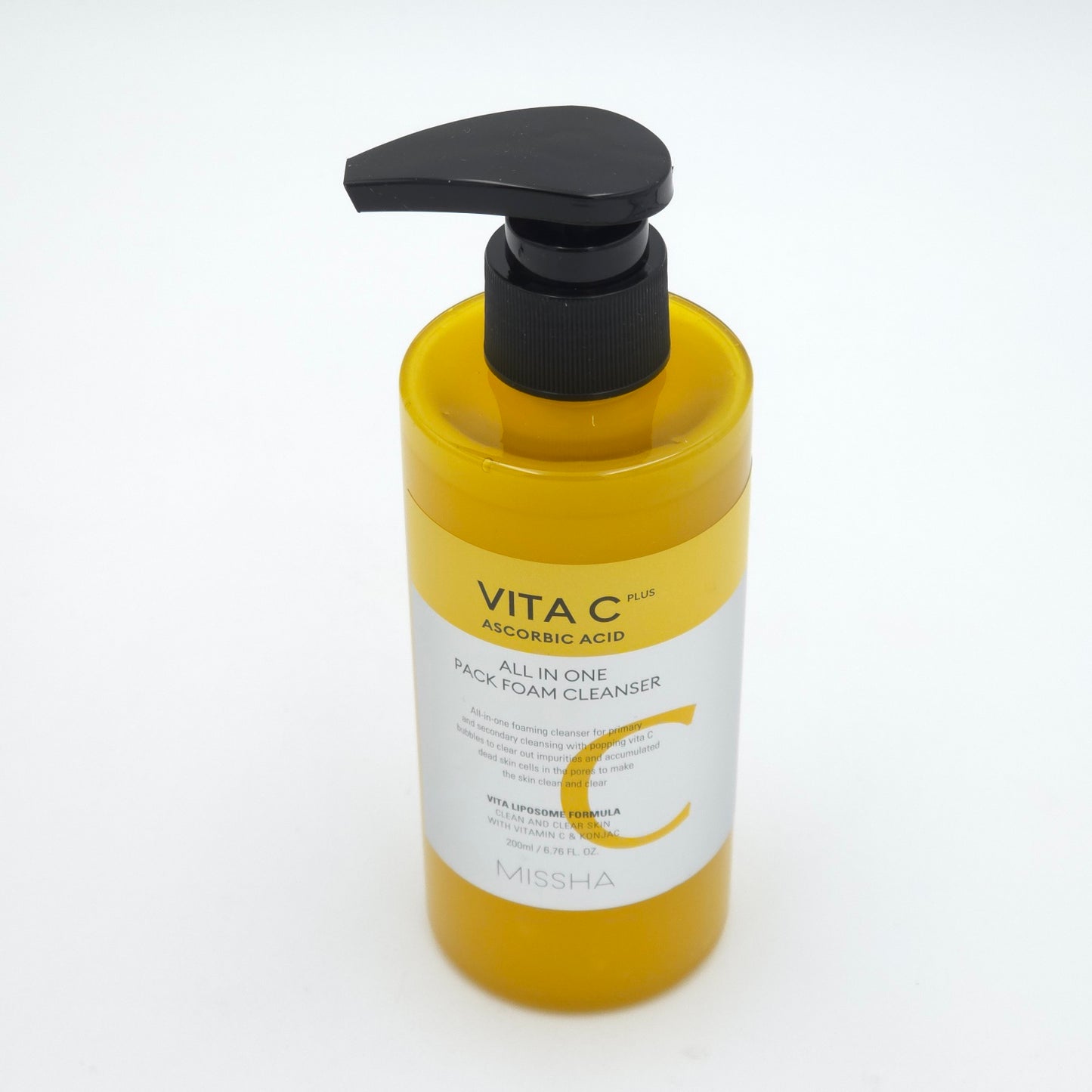 MISSHA Vita C Plus All In One Pack Foam Cleanser 200ml Ascorbic Acid K-Beauty