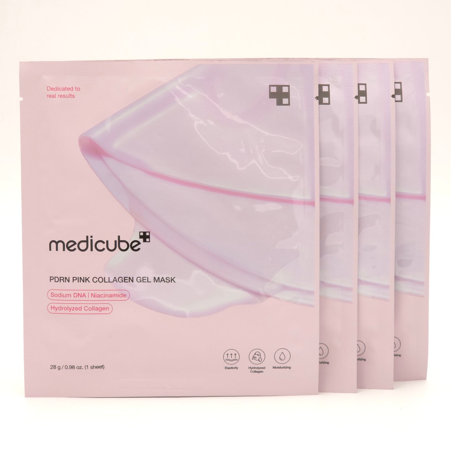 Medicube PDRN Pink Collagen Gel Mask 28g x 4ea Hydrating Elasticity