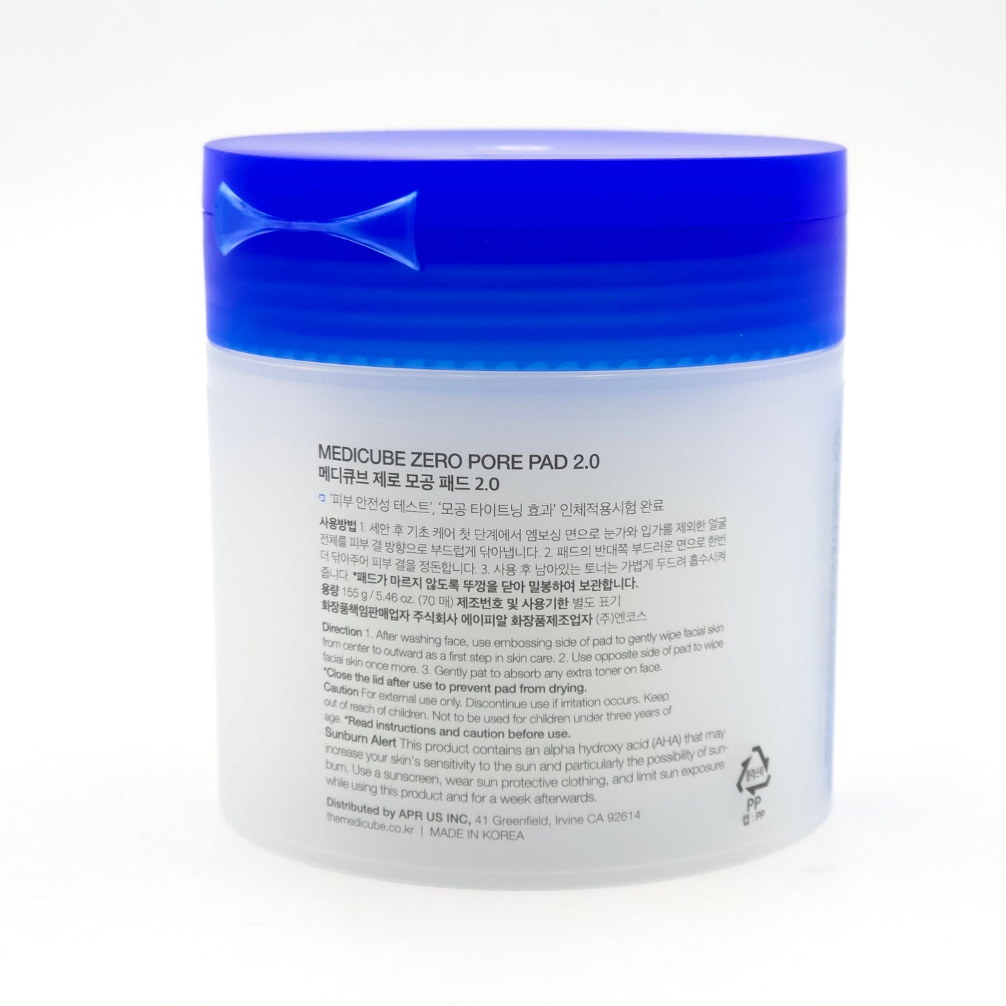 Medicube Zero Pore Pad 2.0 70 Pads AHA BHA Pore Care Toner Pad 155g