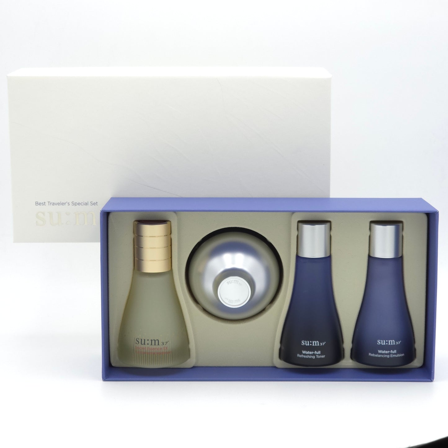 su:m37 Best Traveler's Special Set 4 Items Essence Toner Emulsion Cream K-Beauty