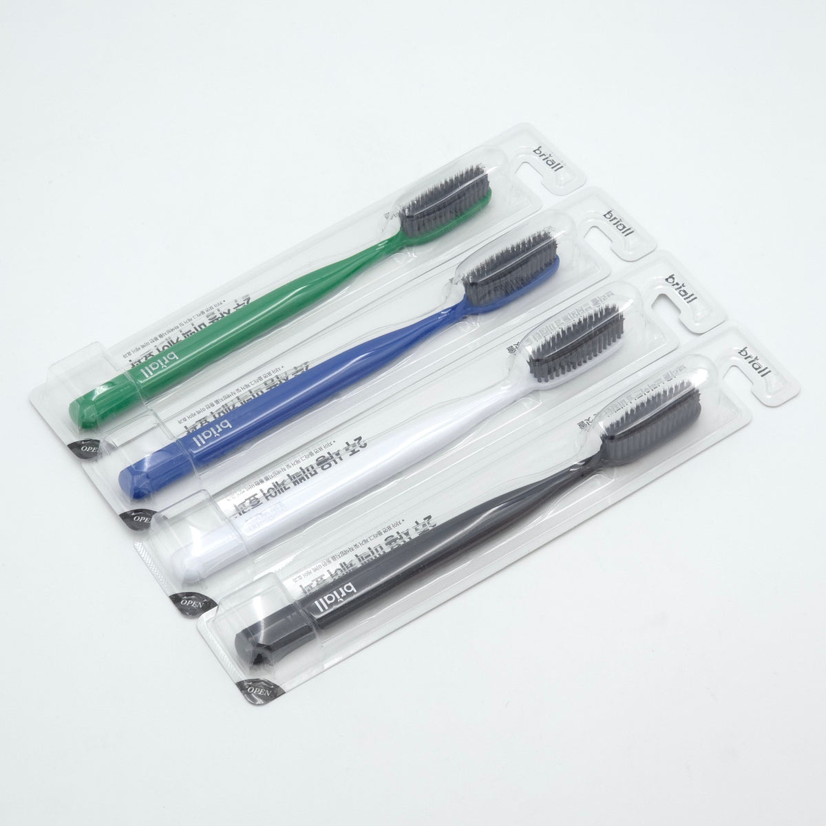 BRIALL Whitening Binchotan Charcoal Toothbrush 4ea Set