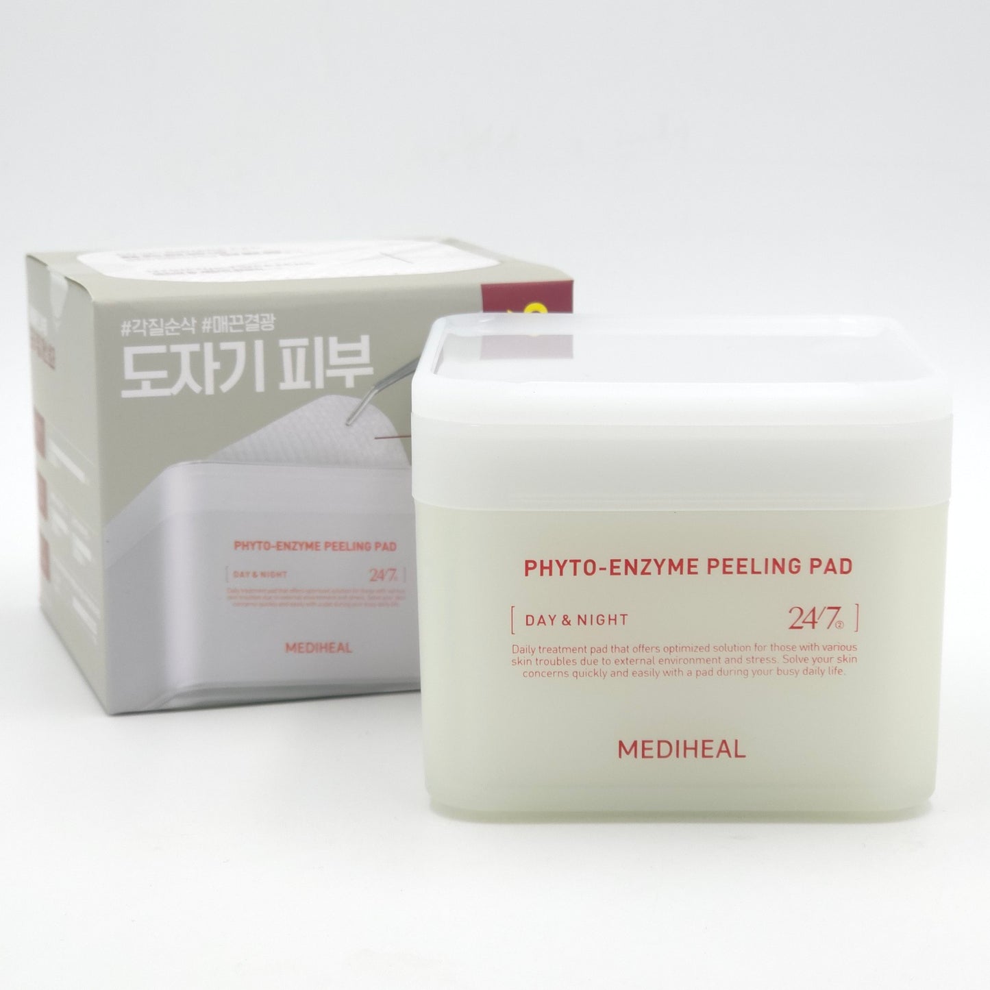 MEDIHEAL Phyto Enzyme Peeling Pad 100pads Gentle Exfoliating Pore Care