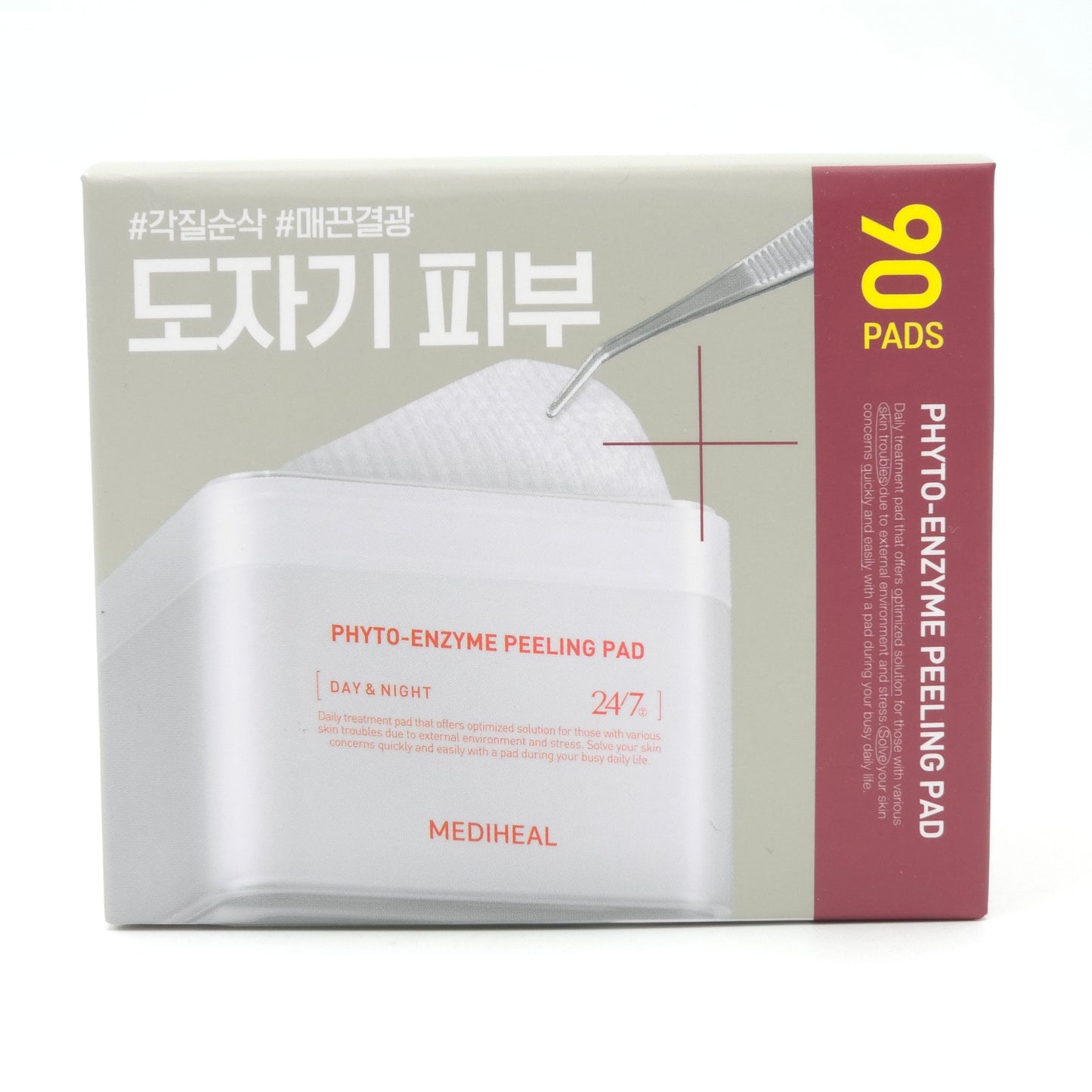 MEDIHEAL Phyto Enzyme Peeling Pad 100pads Gentle Exfoliating Pore Care