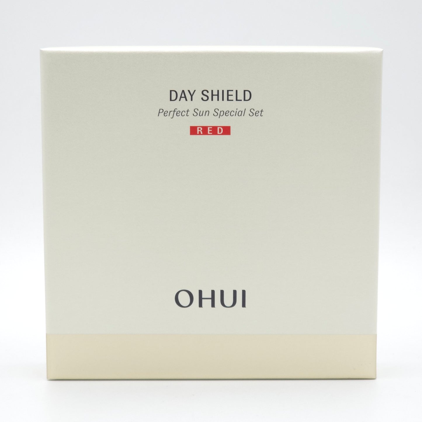 O HUI Day Shield Perfect Sun Red Special Set (50ml + 30ml) SPF50+ PA++++ Green Base