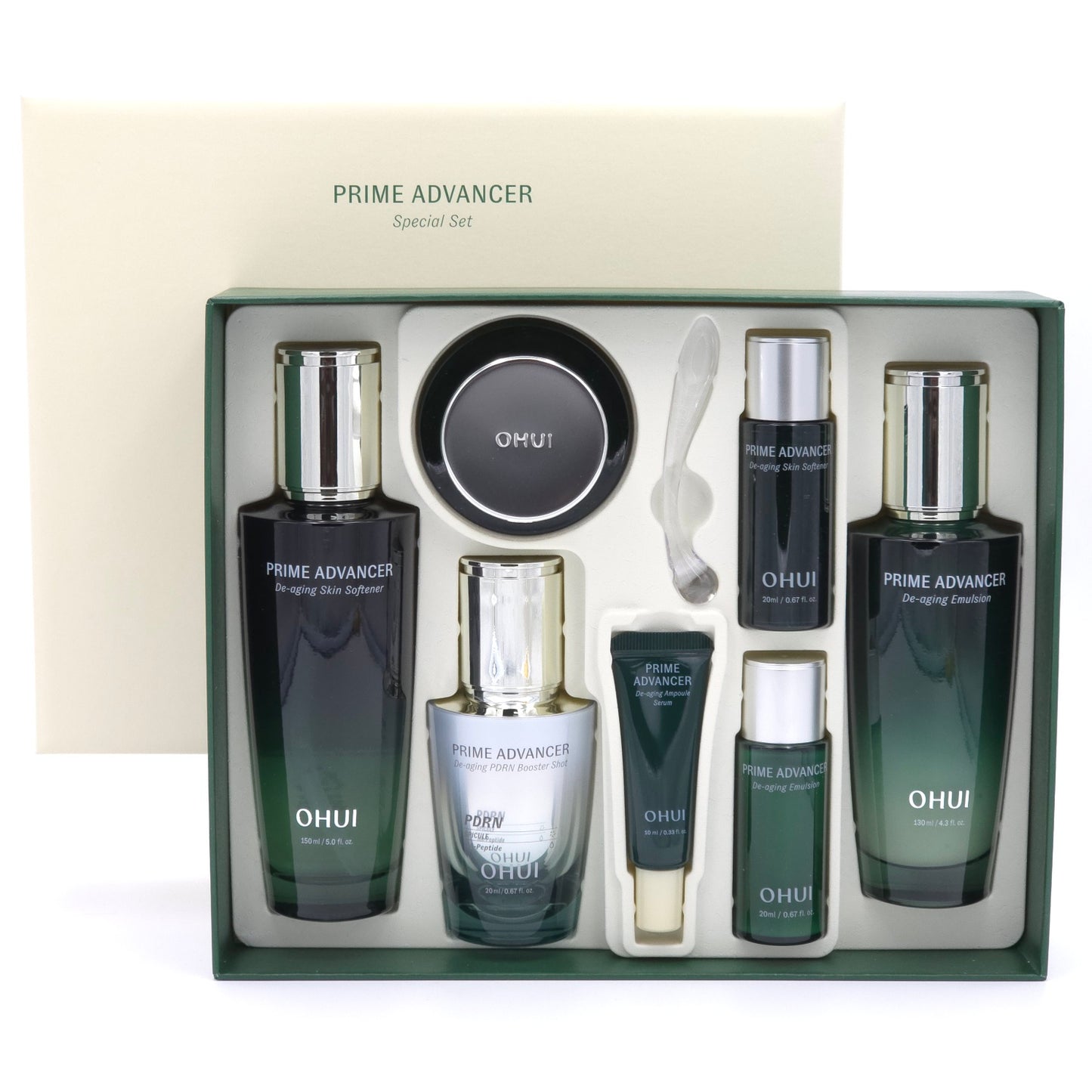 O HUI Prime Advancer De-aging 3pcs Special Set 7 Items Skincare Kit