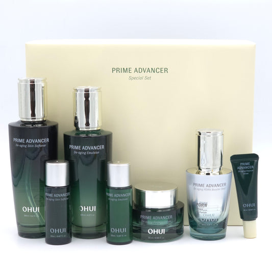 O HUI Prime Advancer De-aging 3pcs Special Set 7 Items Skincare Kit