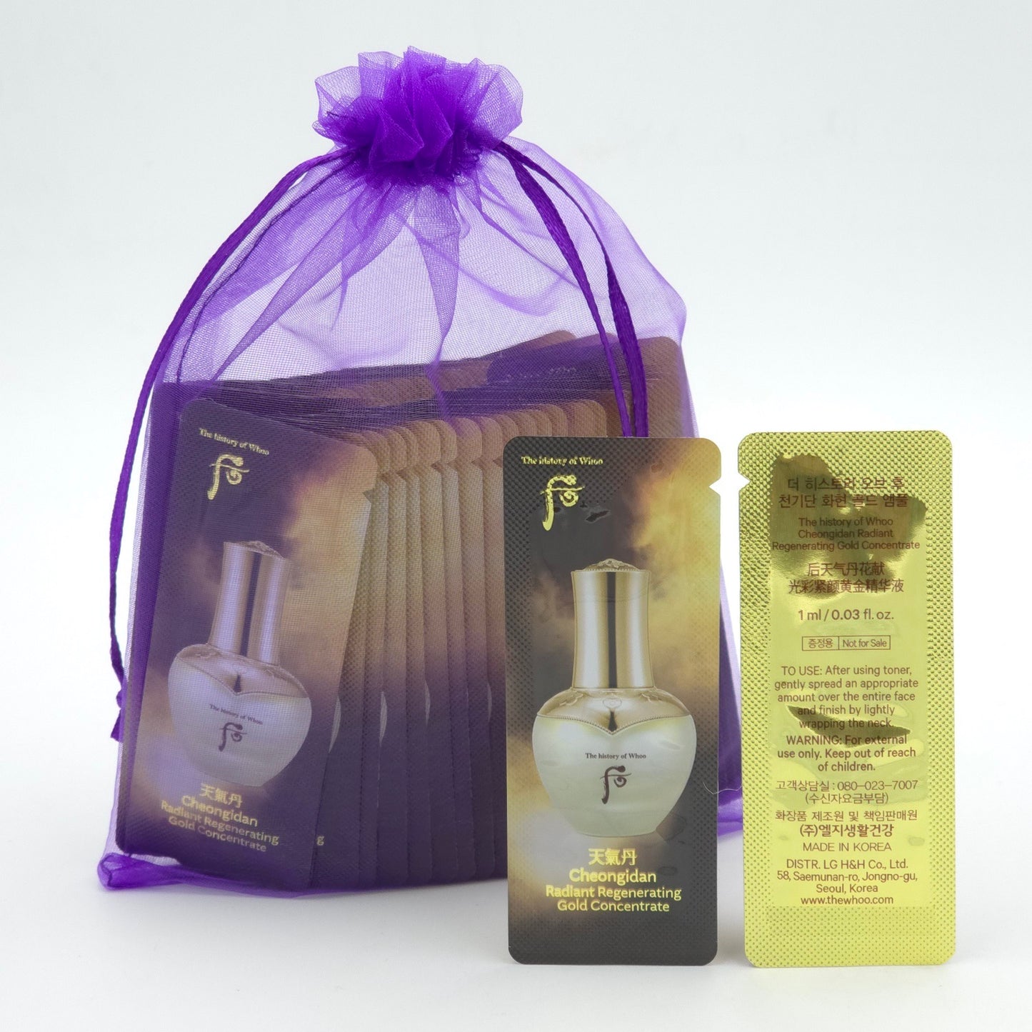 The history of Whoo Cheongidan Radiant Regenerating Gold Concentrate 1ml x 60pcs