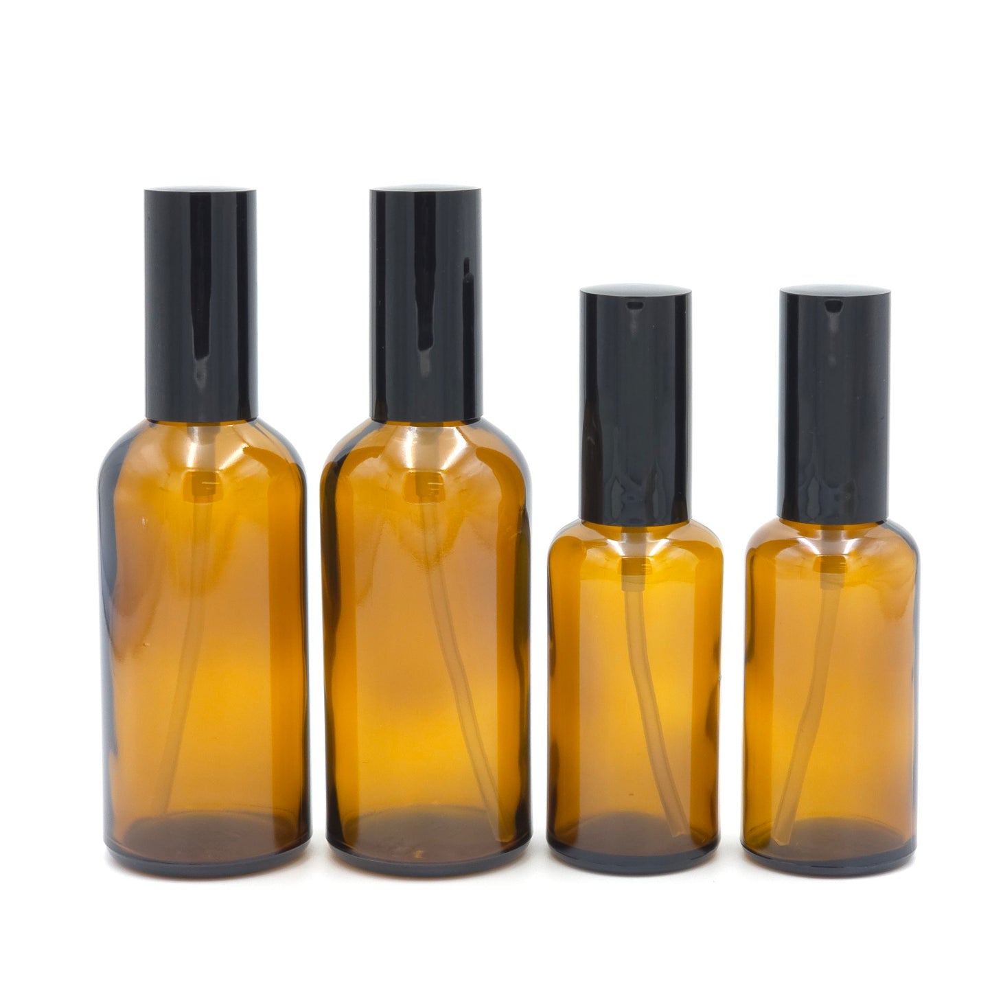 HAEBOM Aroma Brown Glass Fine Mist Empty Spray Bottle Refillable Travel Container Set
