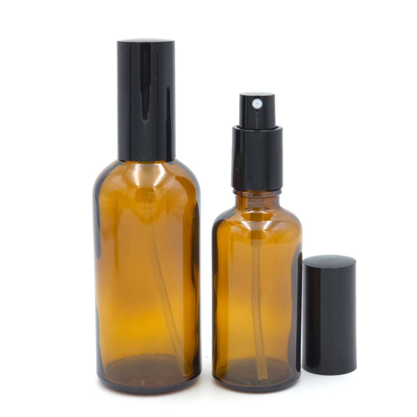 HAEBOM Aroma Brown Glass Fine Mist Empty Spray Bottle Refillable Travel Container Set