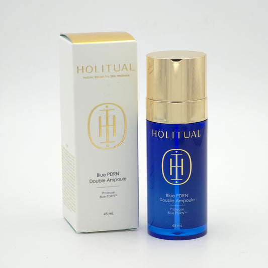 HOLITUAL Blue PDRN Double Ampoule 45ml Hydrating Elasticity Care Serum
