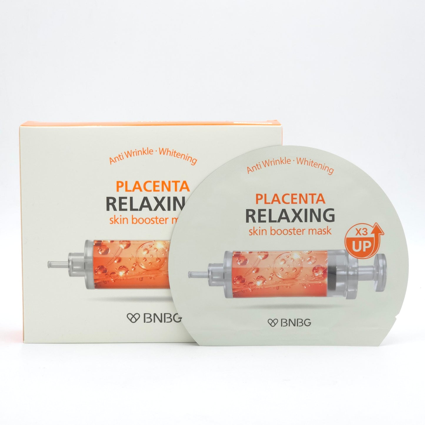 BNBG Placenta Relaxing Skin Booster Mask 30ml x 10ea Hydrating Tencel Sheet