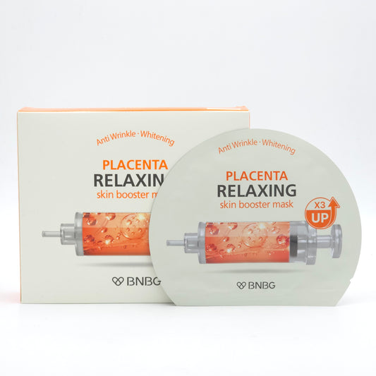 BNBG Placenta Relaxing Skin Booster Mask 30ml x 10ea Hydrating Tencel Sheet