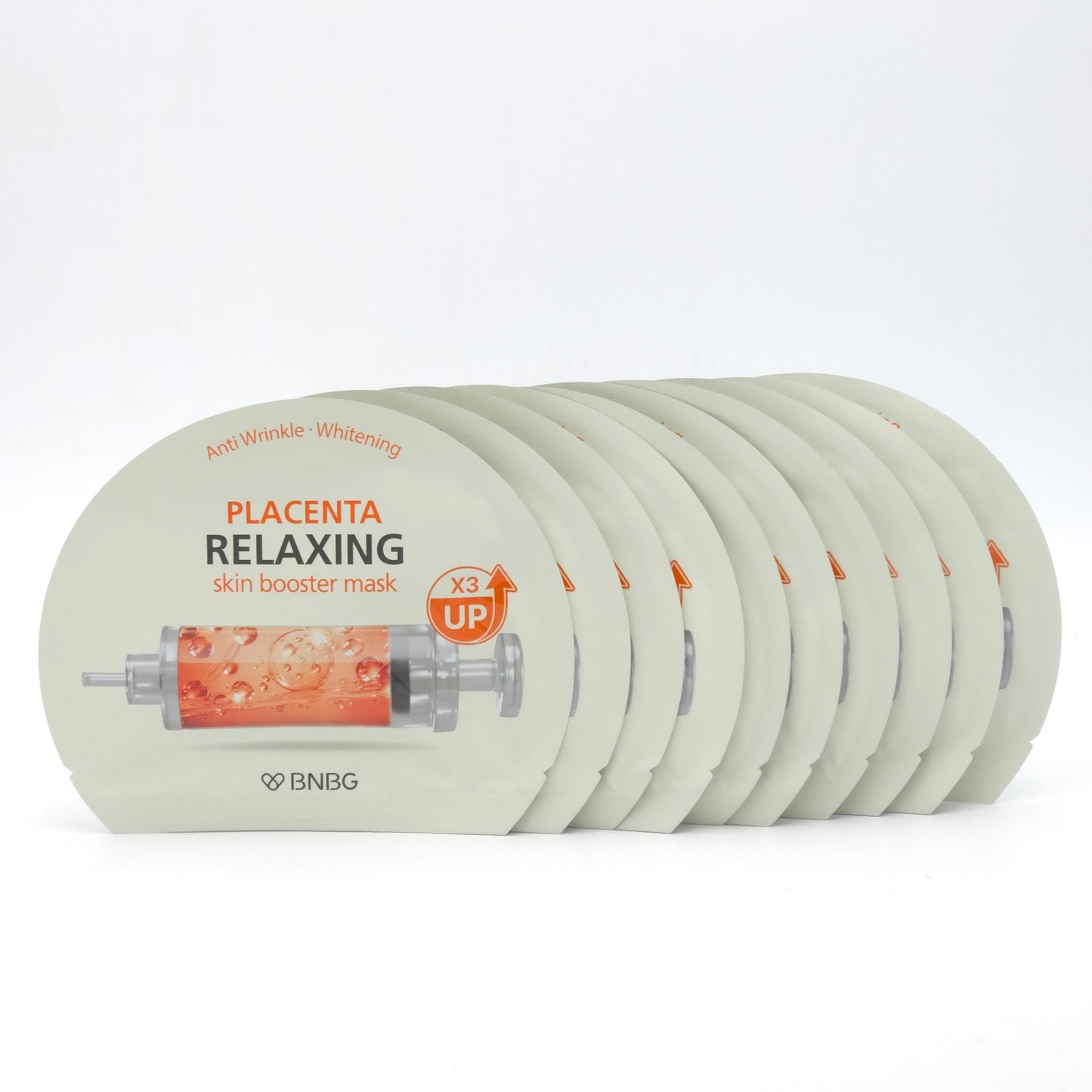 BNBG Placenta Relaxing Skin Booster Mask 30ml x 10ea Hydrating Tencel Sheet