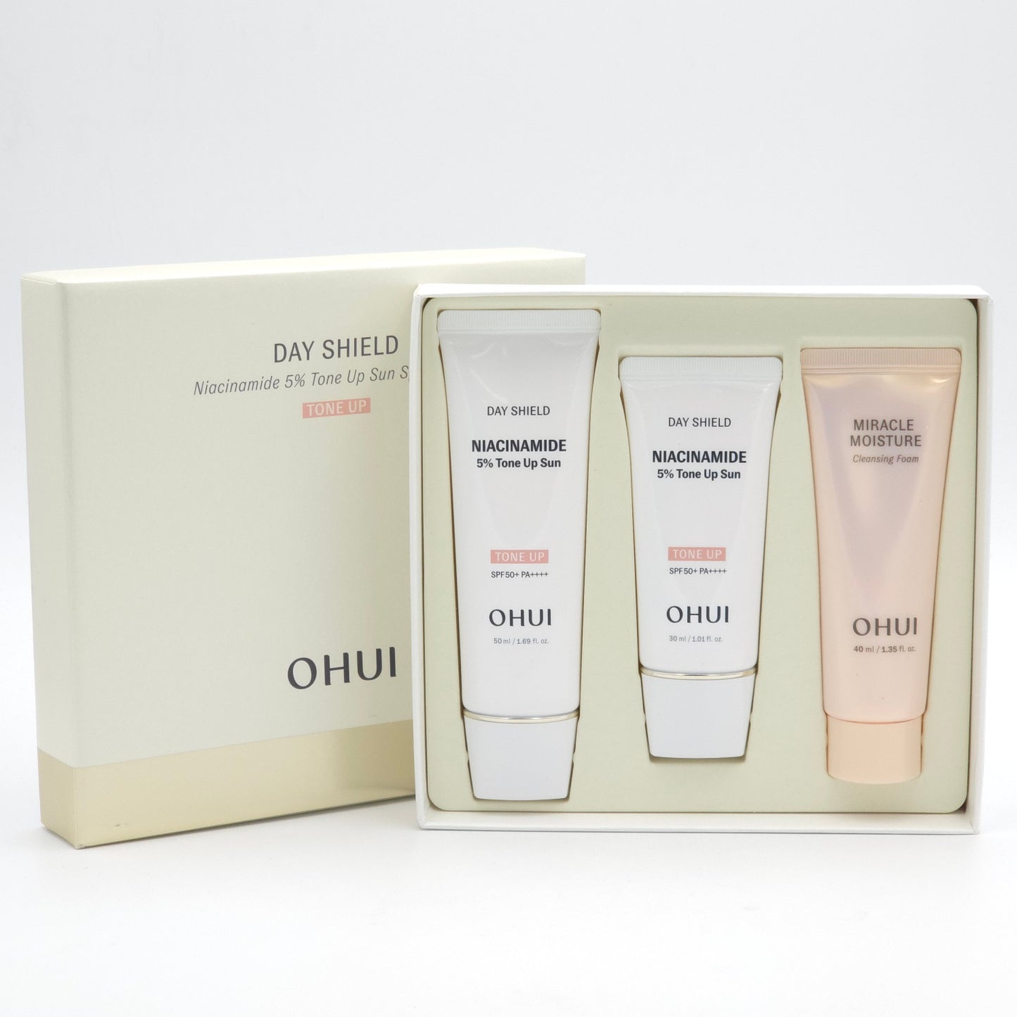 O HUI Day Shield Niacinamide 5% Tone Up Sun Special Set SPF50+ PA++++
